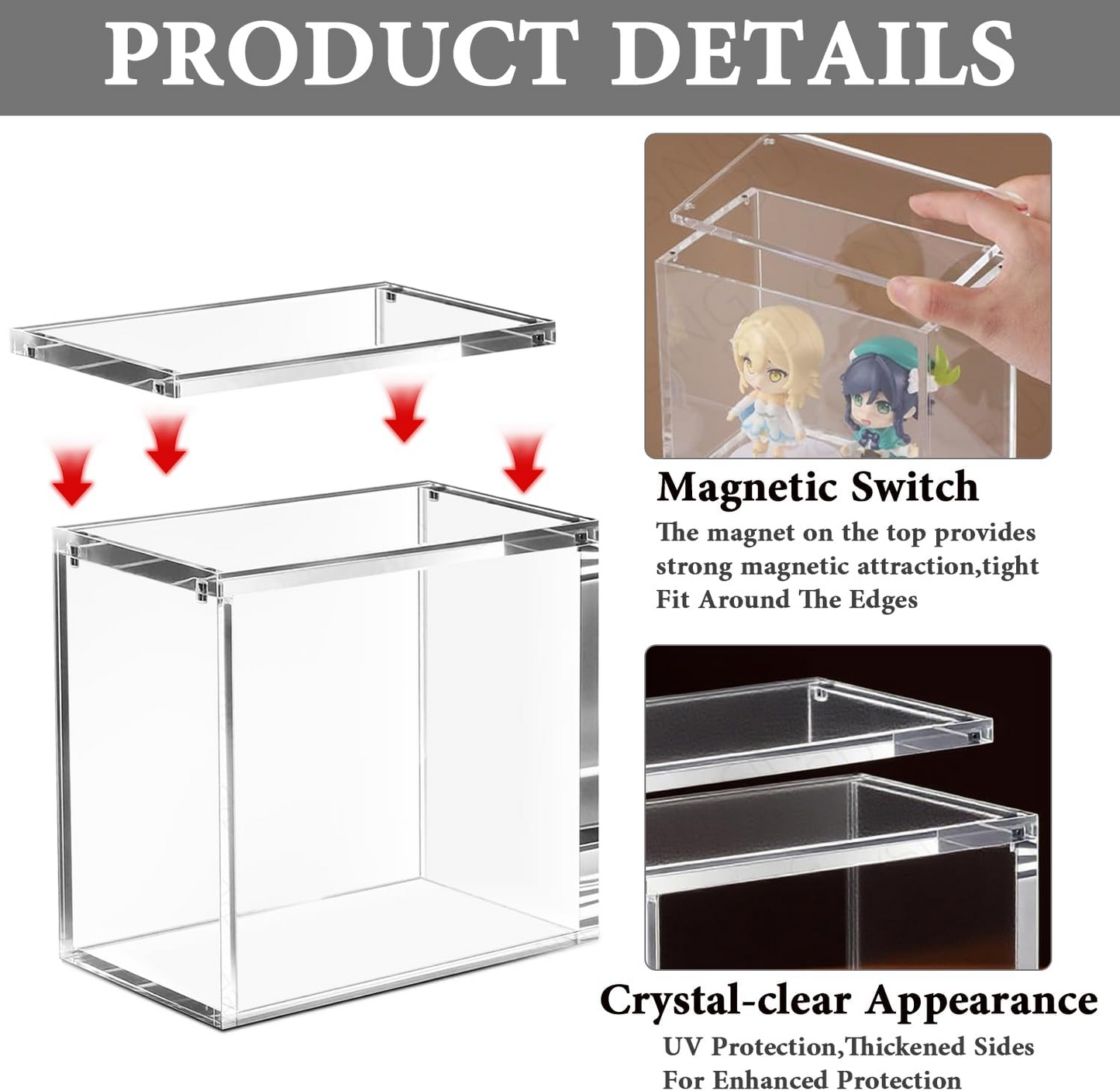 Acrylic Pokemon ETB Magnetic Display Cases