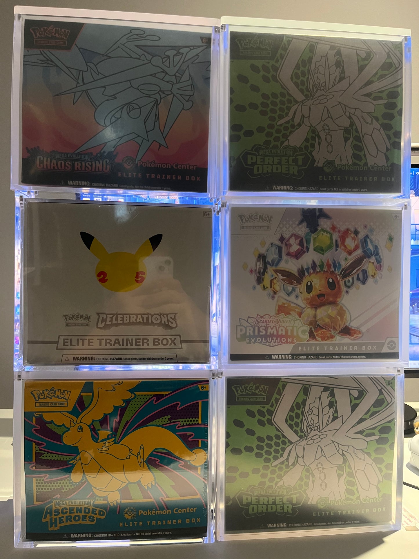 Acrylic Pokemon ETB Magnetic Display Cases